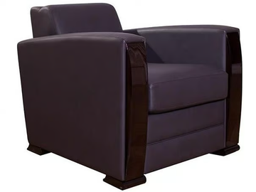 PULLMAN - Upholstered leather armchair by HUGUES CHEVALIER - view 2
